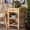 Baxton Studio Bella Modern Bohemian Natural Brown Mahogany Wood and Natural Rattan 1-Drawer Nightstand 226-13095-ZORO - alternate 9